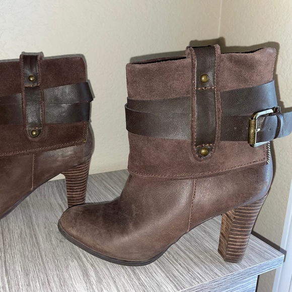 Nine West size 8 heeled leather boots - Picture 5 of 8
